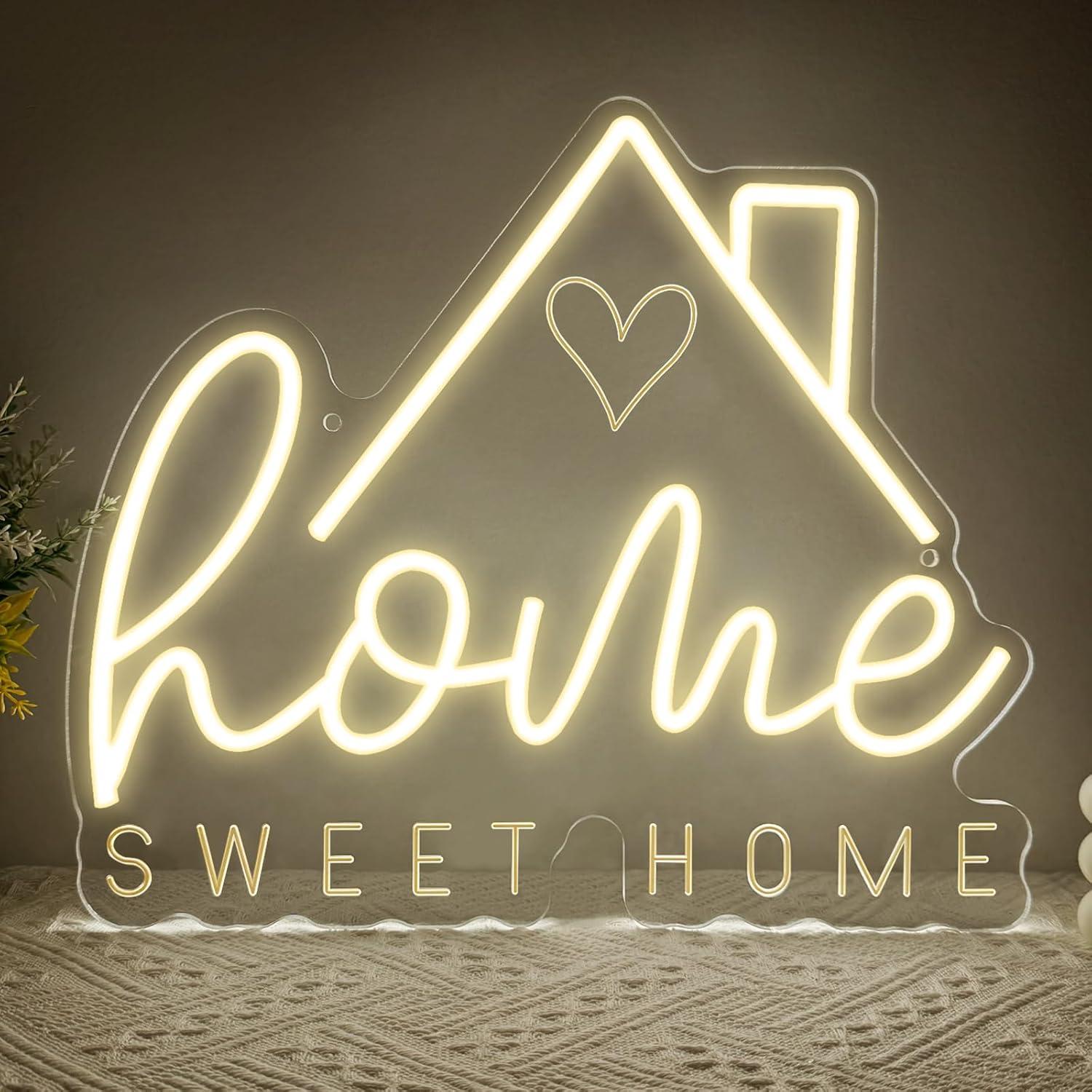 Home Decor Gift - Sweet Home Neon Sign USB Dimmable