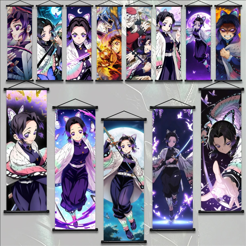 Home Decor Painting - Shinobu Kocho Demon Slayer Art Fabric