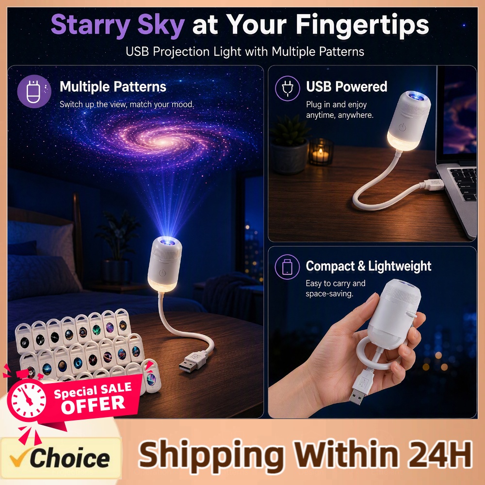 Home Decor Lighting - USB Starry Sky Projector Lamp HD