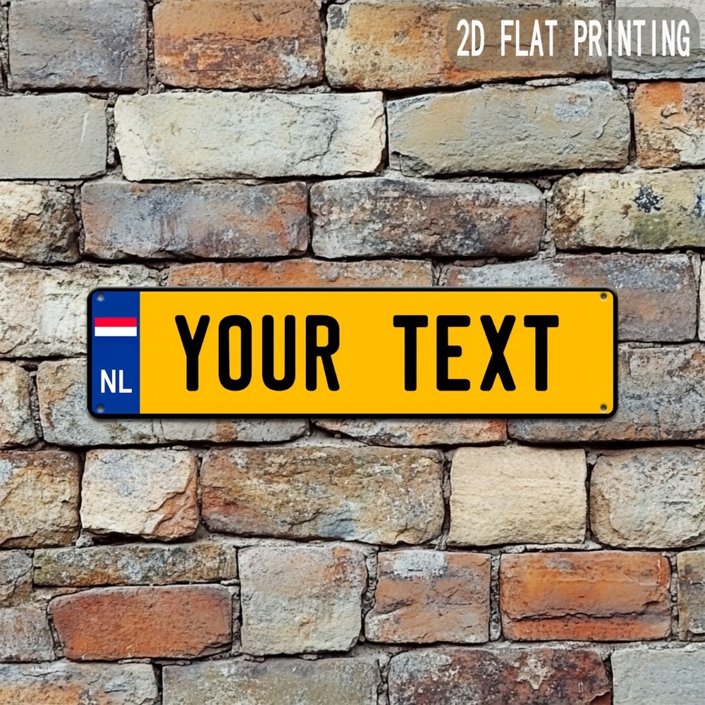Home Decor Enthusiast - Durable Customizable 2D Flat Dutch Sign