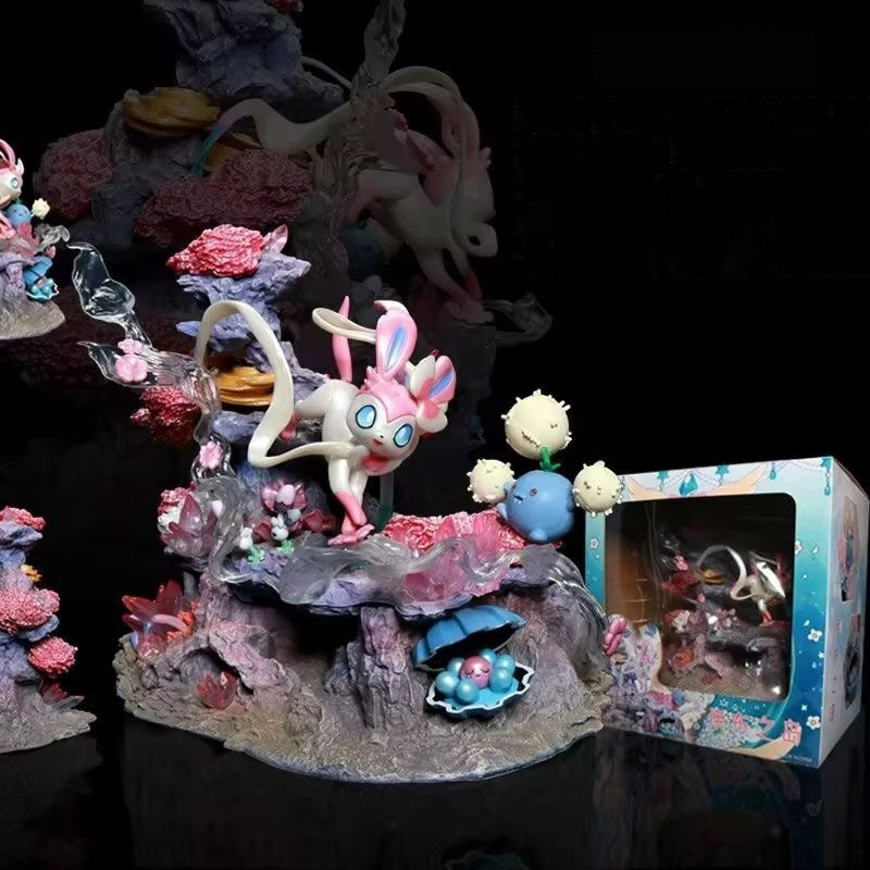 Home Decor Resin - Gk Figure Sylveon Shroomish Clamperl Fairy
