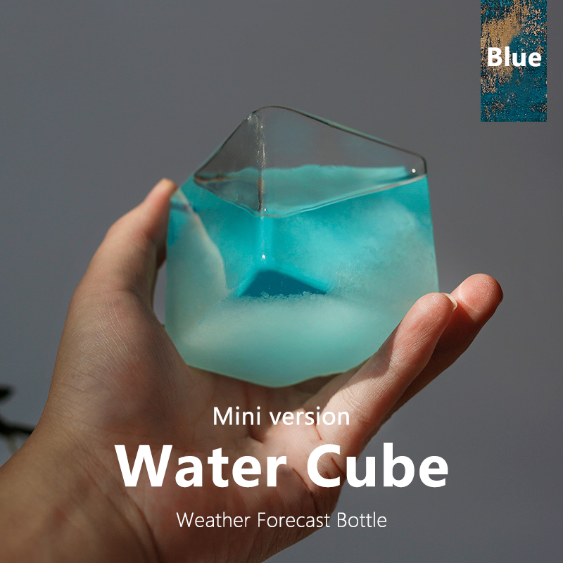 Sand Art Picture - Weather Forecast Glass Bottle Ornament, Small