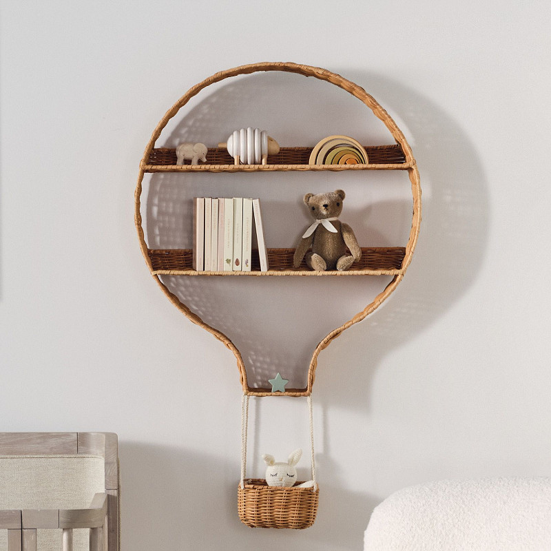 Home Decor Rattan - Nordic style rattan wall hanging storage