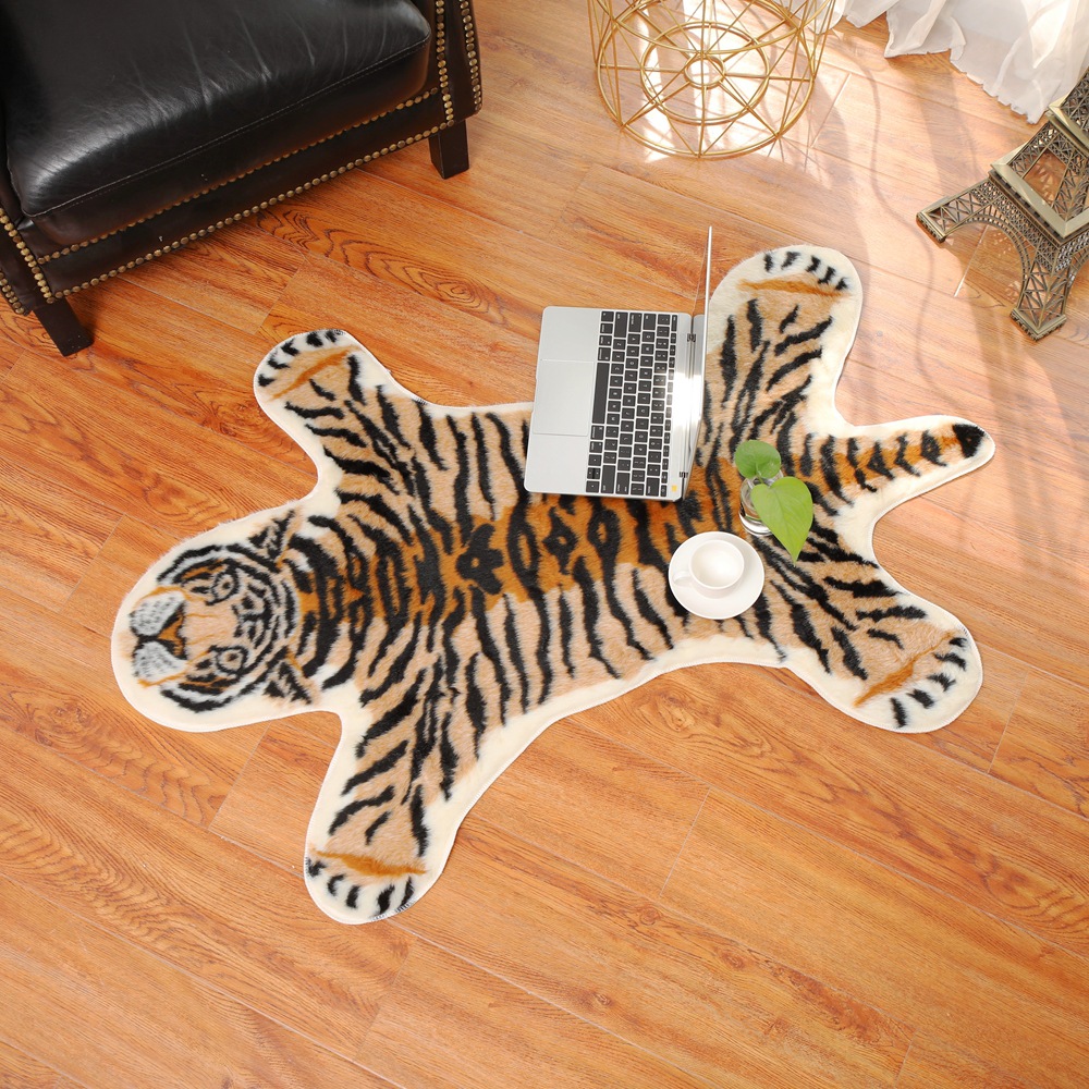 Cowhide Rug Faux - Tiger Printed Rug Cow Leopard Tiger