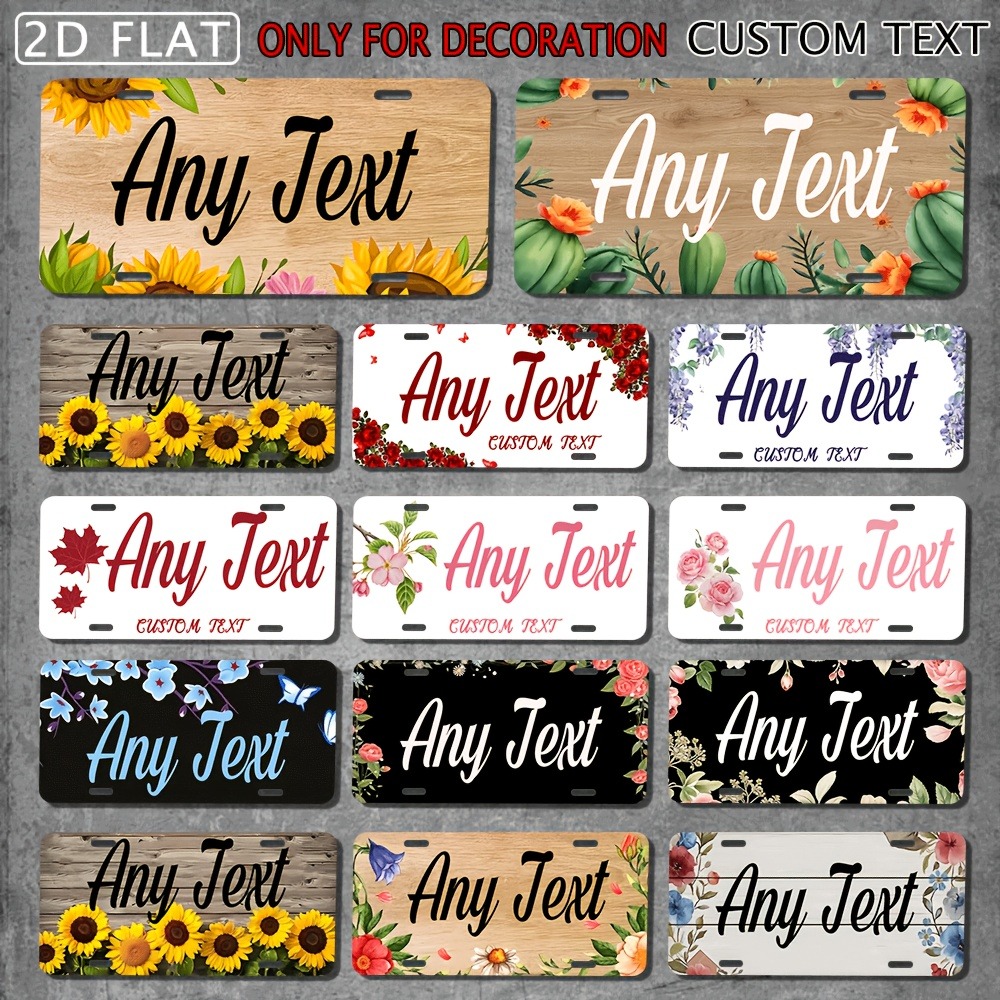 Home Decor Theme - 2D Flat 1pc Custom Plaque, Personalized