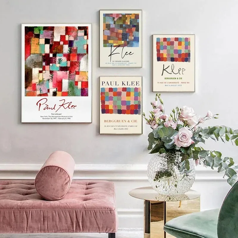 Home Decor Minimalist Style - Paul Klee Exhibition Styles Wall Art