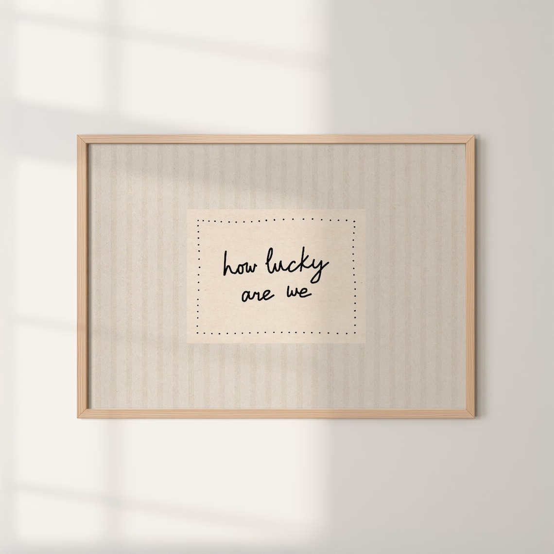 Home Decor On Wall - Modern,Minimalist How Lucky Are We Quotes