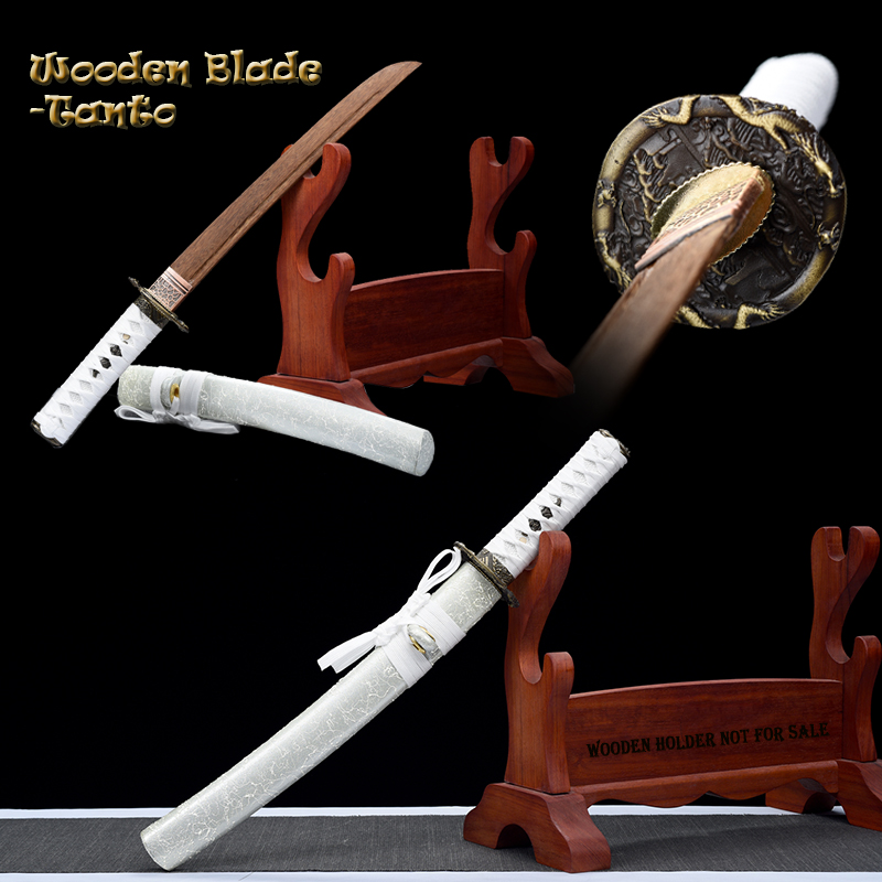 Home Decor White - Custom-made Wooden Iaito Training Sword for