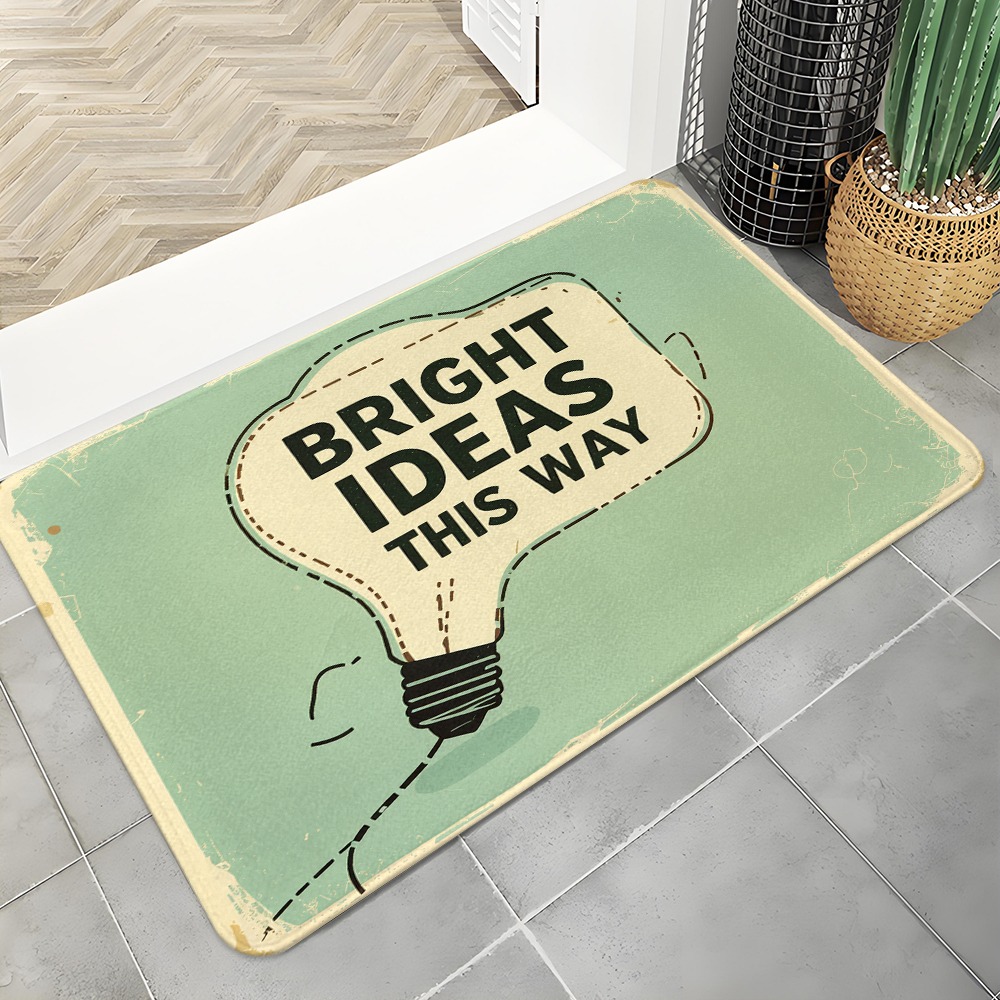 Home Decor Quotes Ideas - Bright Ideas Light Bulb Door Mat,