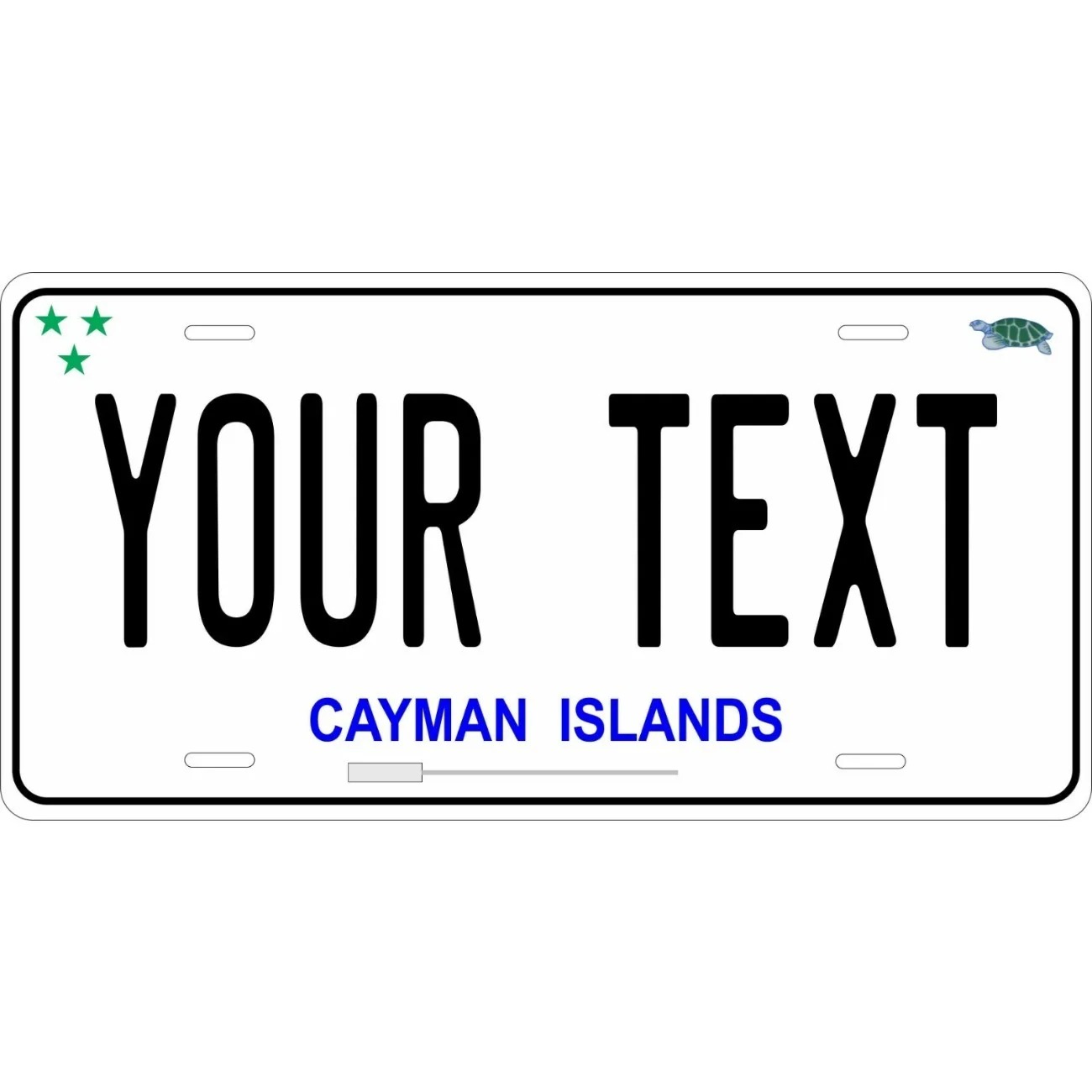 Home Decor White - Custom Personalized Cayman Islands White Hanging