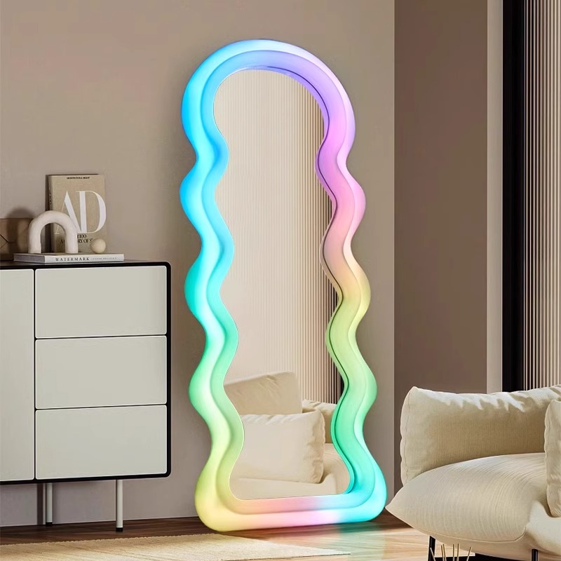 Home Decor Minimalist Style - Korean Style Light Mirror Wavy Light