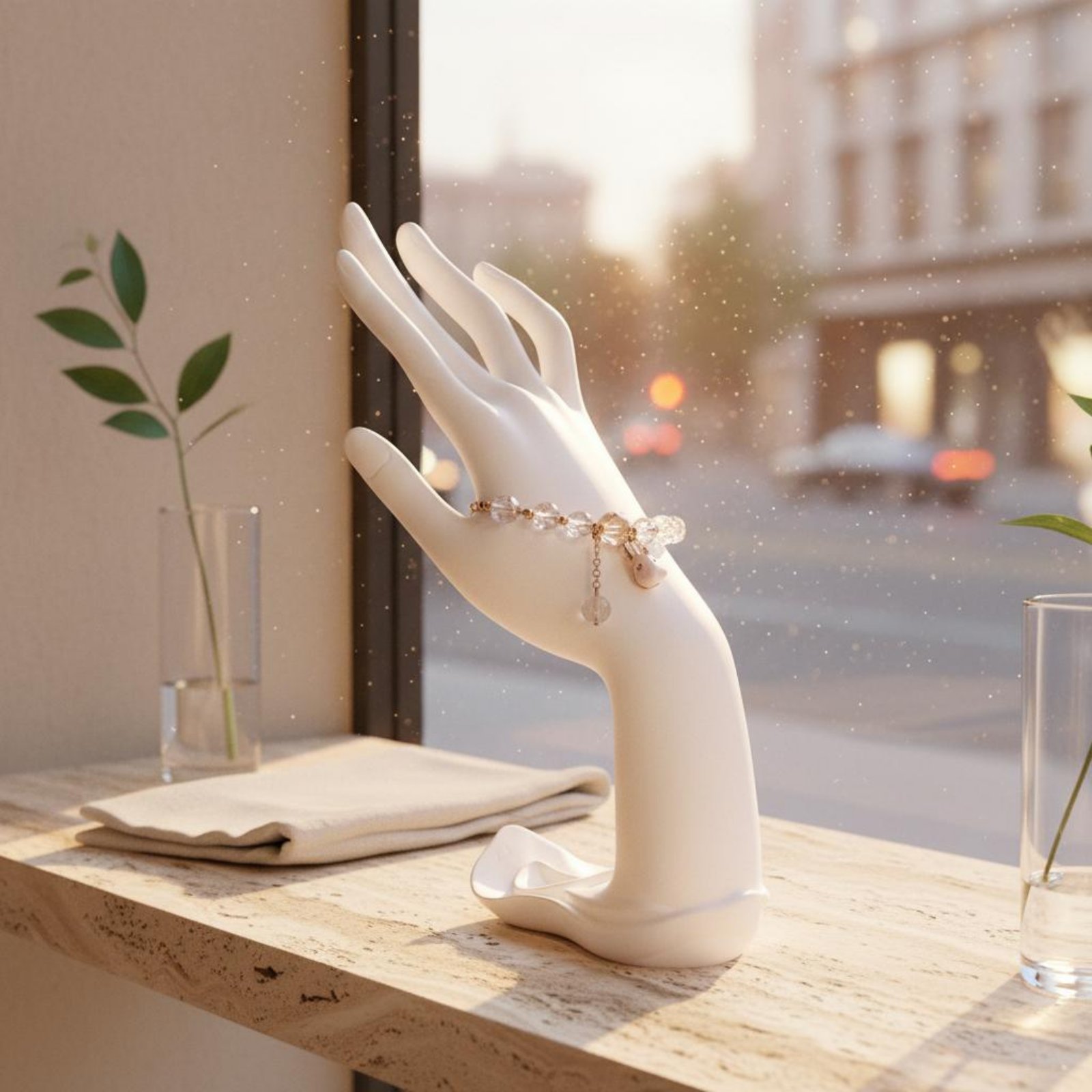 Home Decor Design Ideas - 3 Pieces Hand Form Bracelet Stand