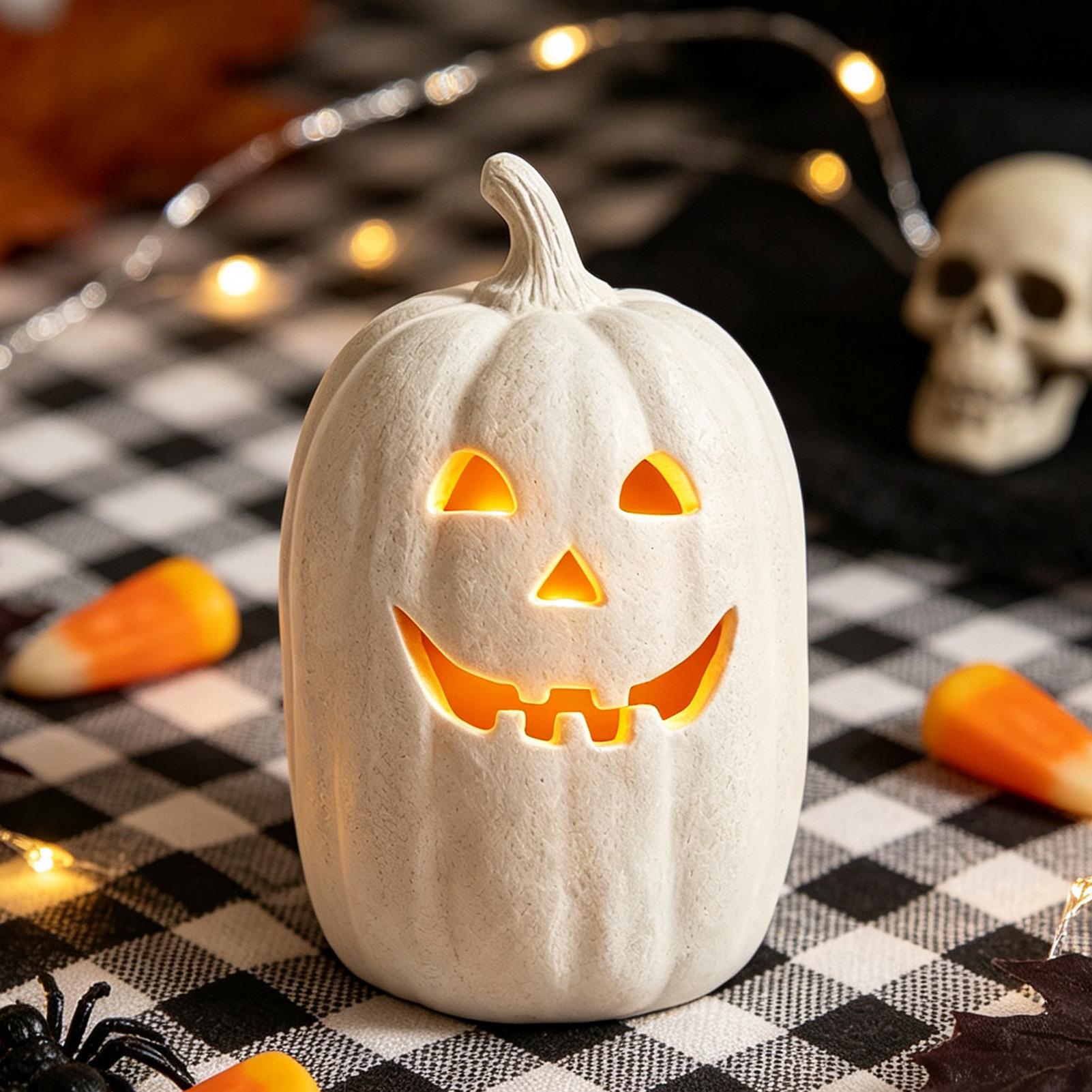 Halloween Pumpkins Crafts Resi - Home Decor Resin 评论和价格