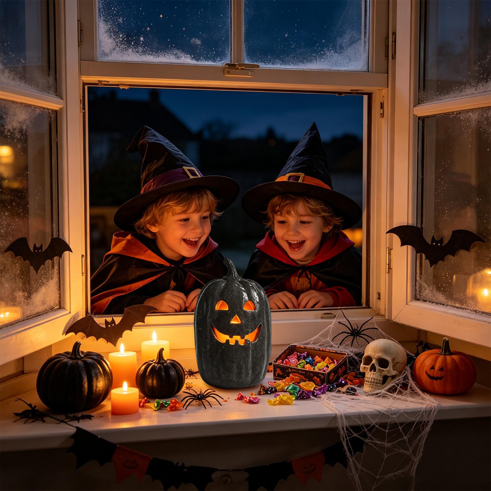 Halloween Pumpkins Crafts Resi - Home Decor Resin 评论和价格