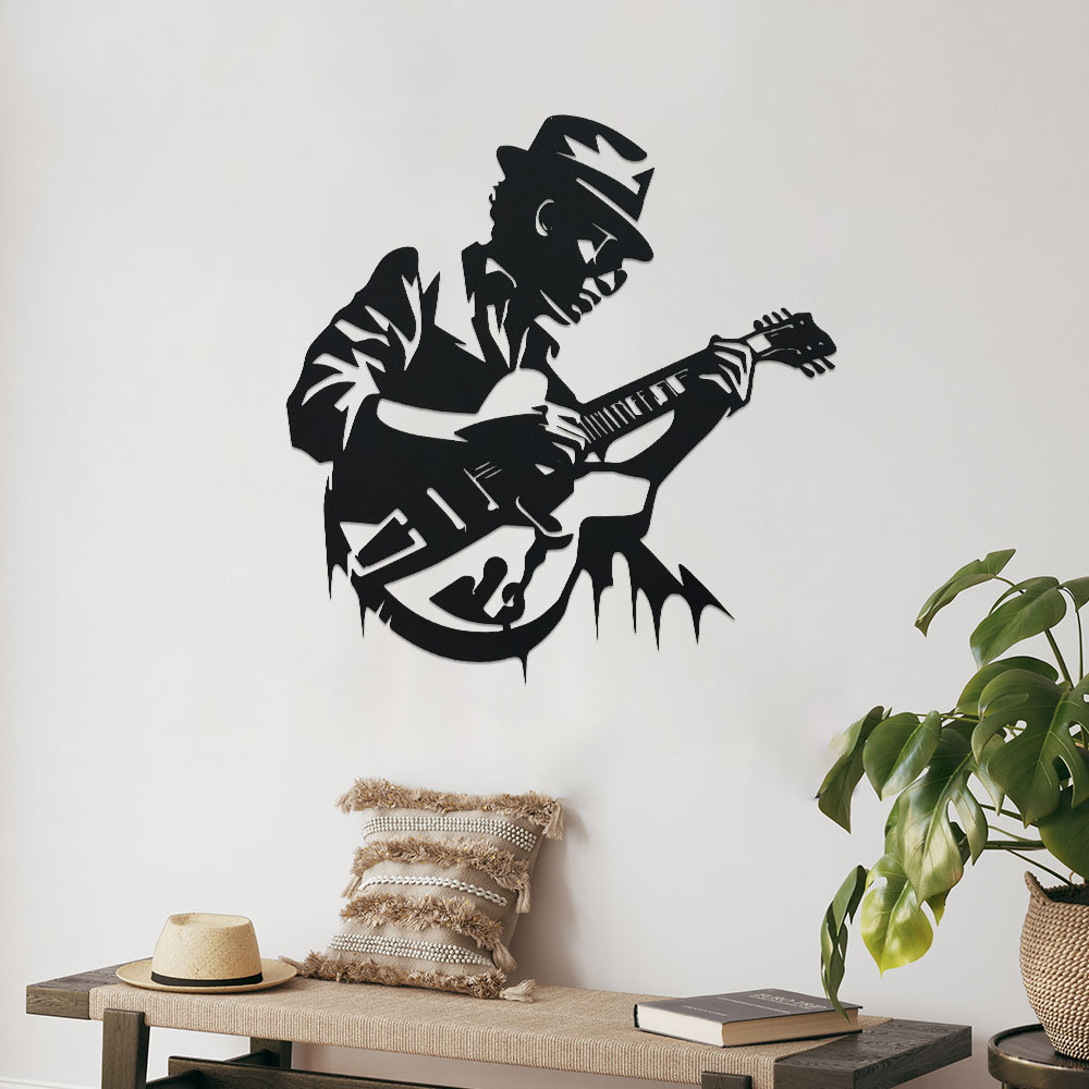 Guitarist Metal Wall Art,1pc U - Home Decor Enthusiast 评论和价格