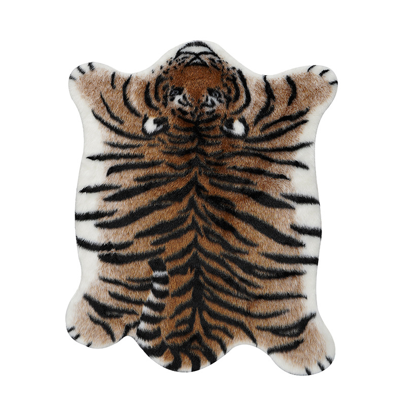 New Tiger Printed Rug  Cowhide - Cowhide Rug Faux 评论和价格
