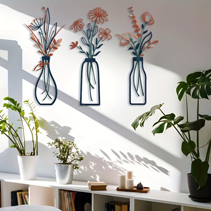 3 Large Floral Wall Art Sculpt - Home Decor Event 评论和价格
