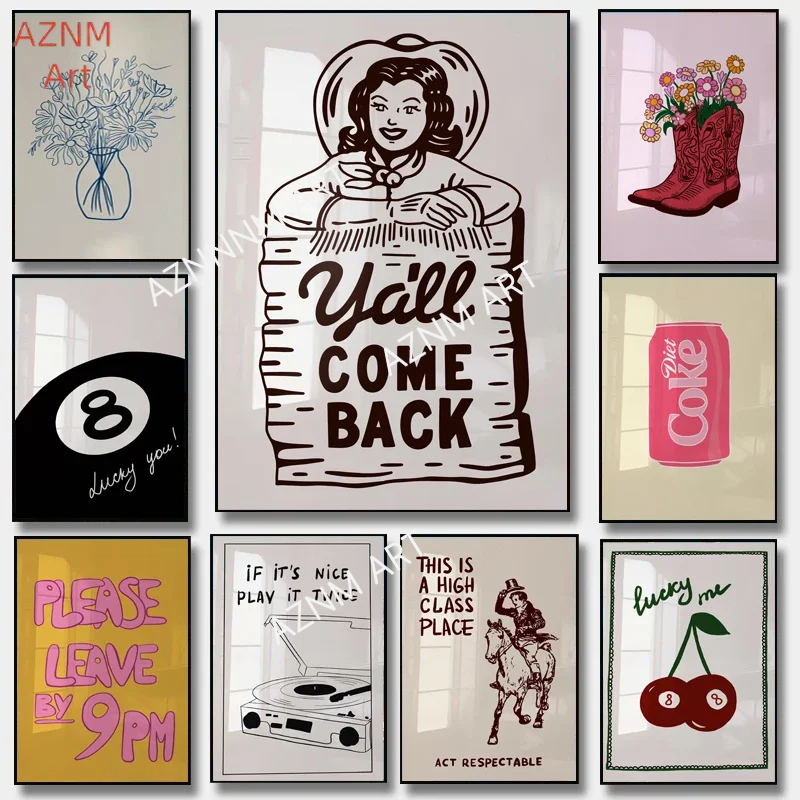 Minimalist Print Aesthetic Pos - Home Decor Minimalist Style 评论和价格