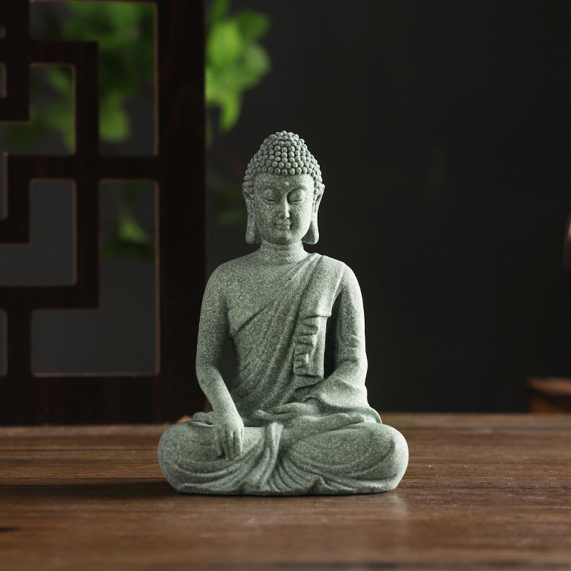 Buddha Garden Statue Fish Tank - Home Decor Green 评论和价格