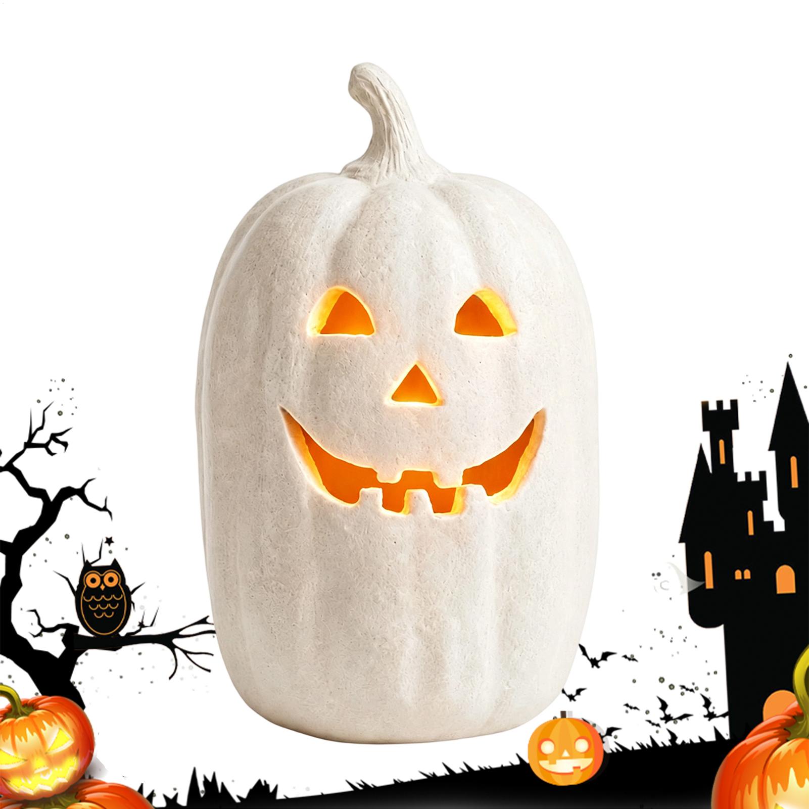 Spooky Pumpkin Lanterns Pumpki - Home Decor Resin 评论和价格