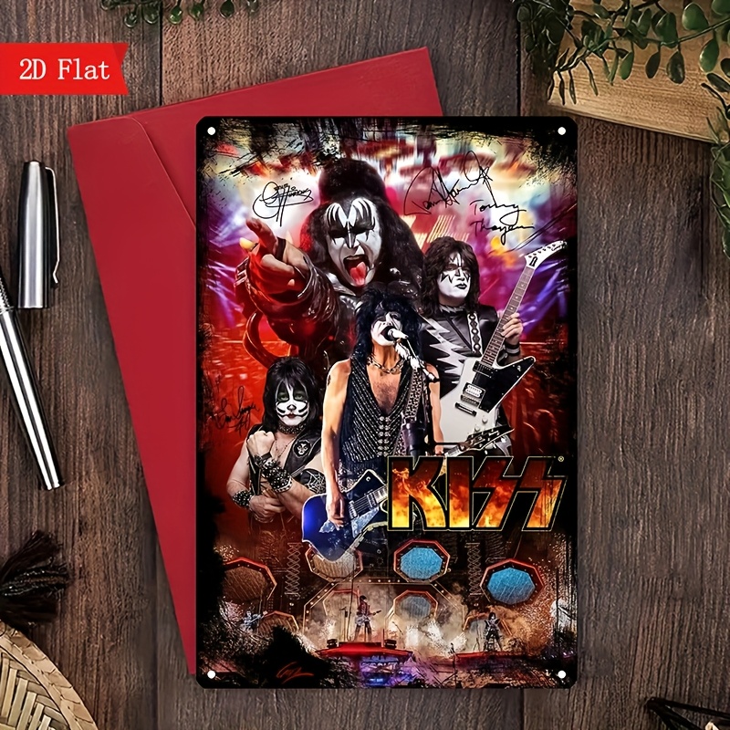 KISS Band Retro Metal Tin Sign - Home Decor Theme 评论和价格