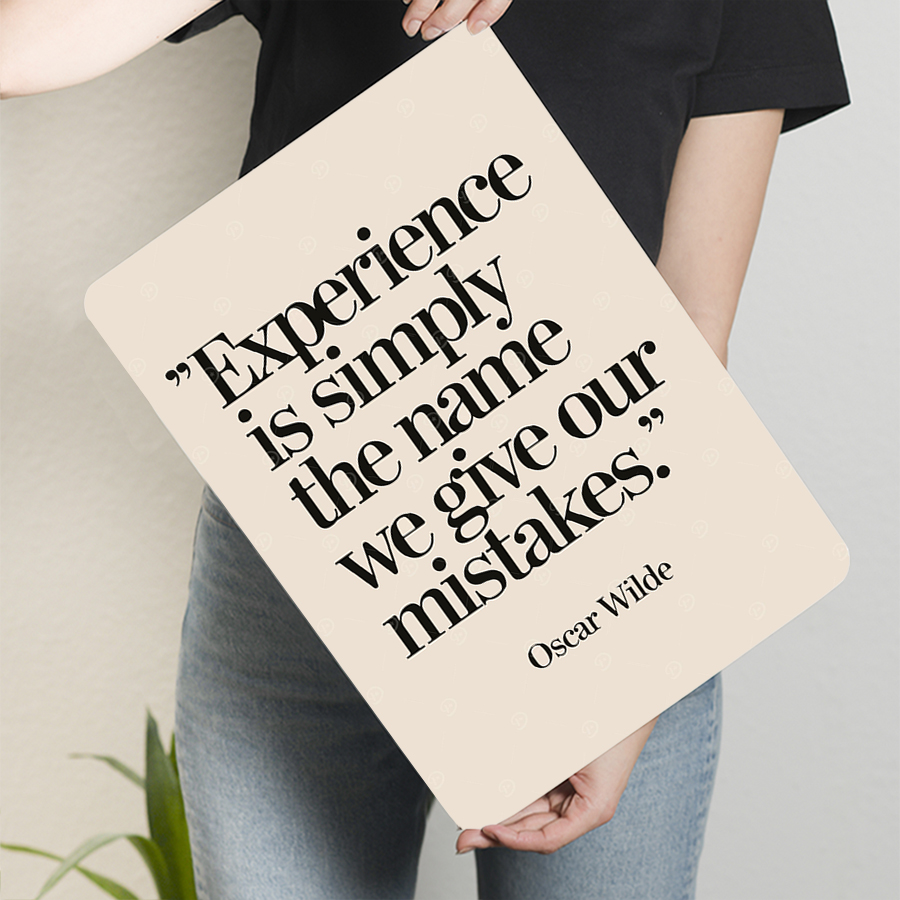 Oscar Wilde Quote Experience M - Home Decor Quotes Ideas 评论和价格