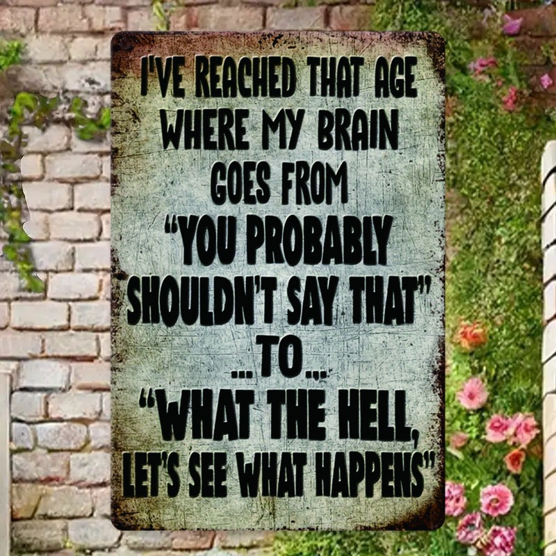 Funny Sarcastic Quote, Rustic  - Home Decor Quotes Ideas 评论和价格