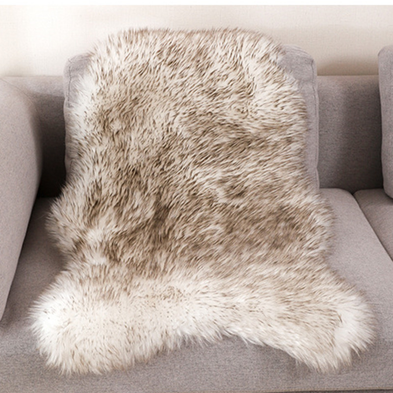 Soft Fur Artificial Sheepskin  - Cowhide Rug Faux 评论和价格