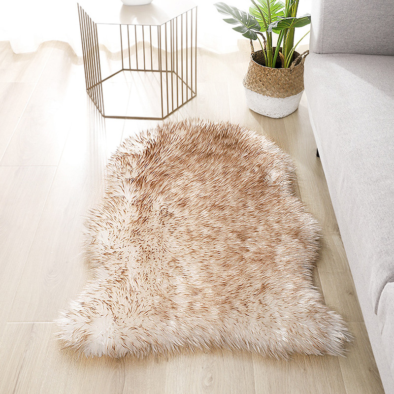 Soft Fur Artificial Sheepskin  - Cowhide Rug Faux 评论和价格