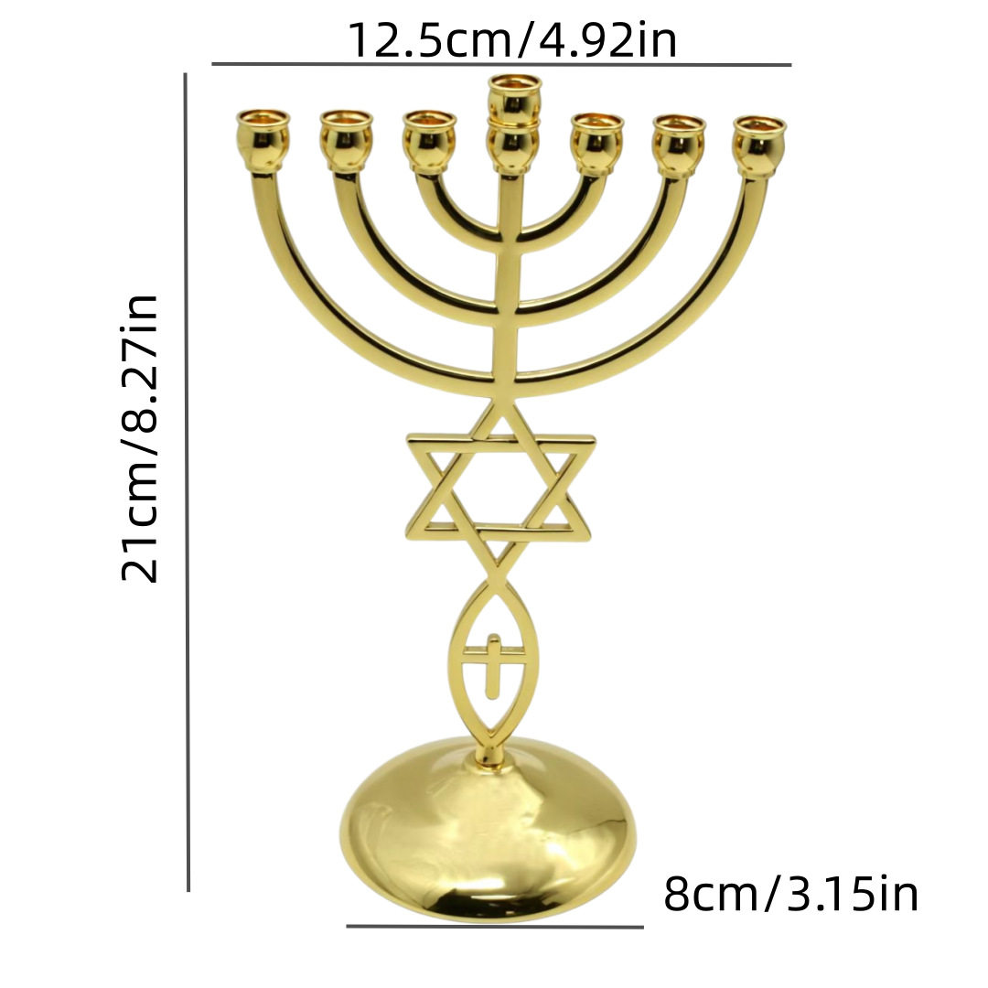 Hanukkah Seven-Headed Candle H - Home Decor Gift 评论和价格