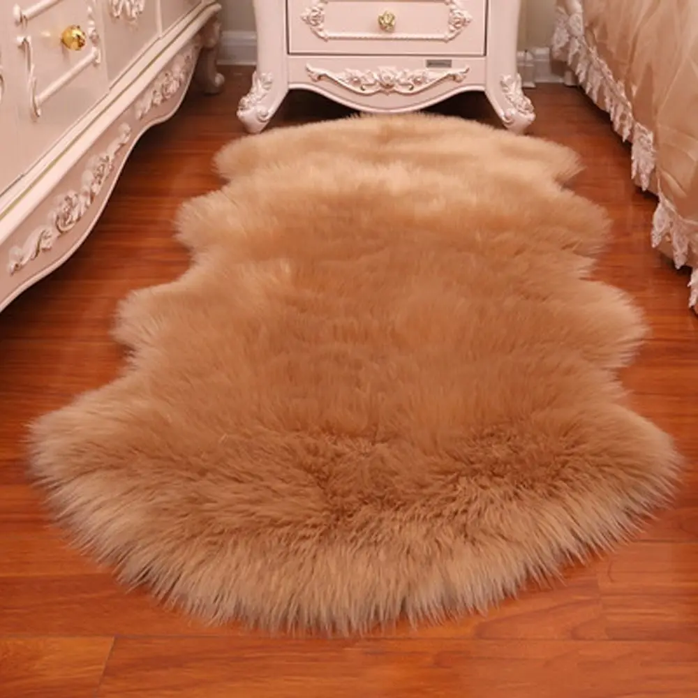 Artificial Sheepskin Long Hair - Cowhide Rug Faux 评论和价格