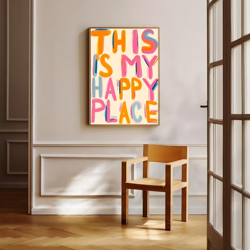 Modern This Is My Happy Place  - Home Decor Aesthetic 评论和价格