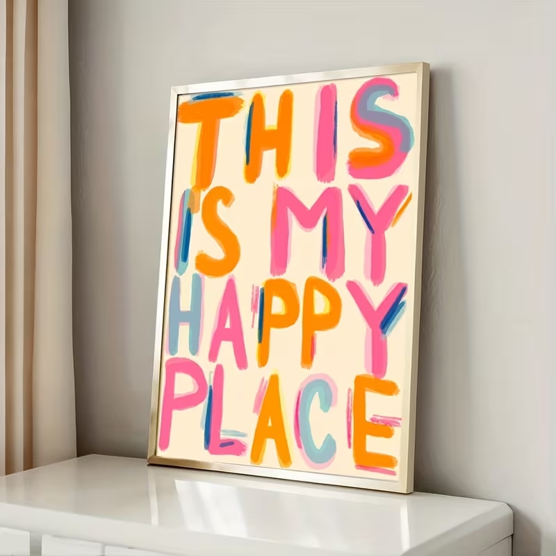 Modern This Is My Happy Place  - Home Decor Aesthetic 评论和价格
