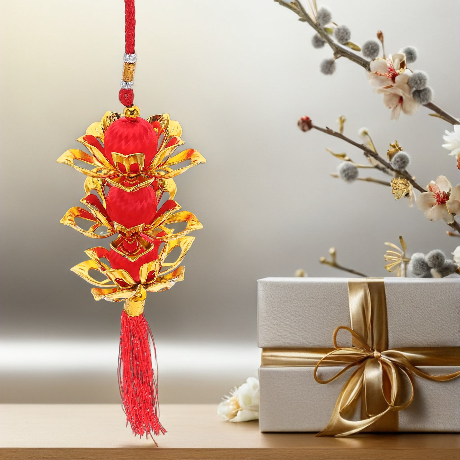 Festive Lotus Lantern with Vib - Home Decor Event 评论和价格