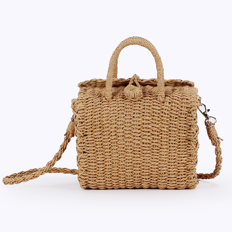 Summer Straw Beach Bag Handmad - Home Decor Rattan 评论和价格