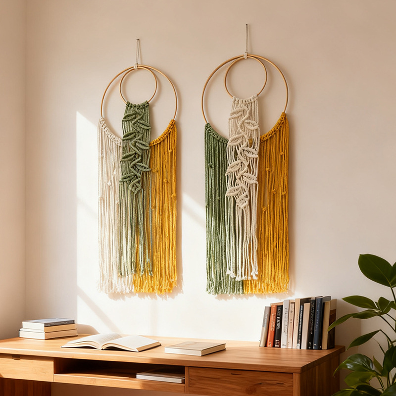 29x90cm Green Bohemian Handwov - Home Decor Green 评论和价格