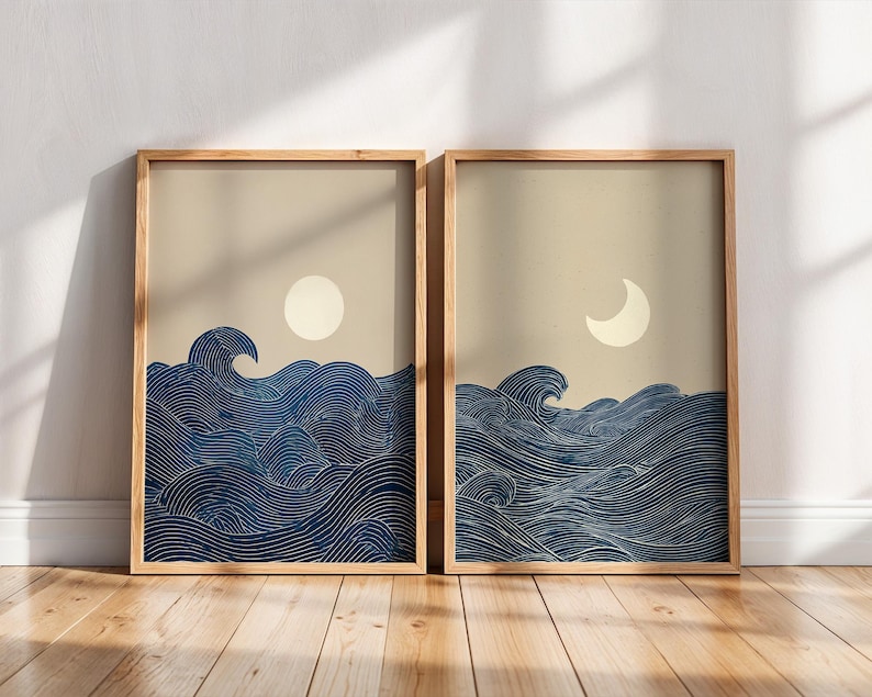 2pcs Japandi Minimalist Moon C - Home Decor Minimalist Style 评论和价格