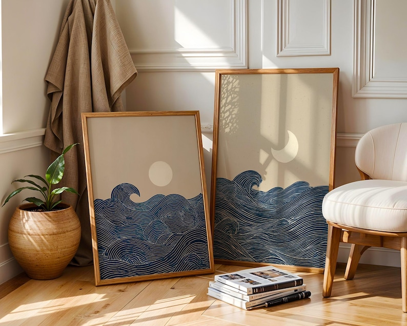 2pcs Japandi Minimalist Moon C - Home Decor Minimalist Style 评论和价格