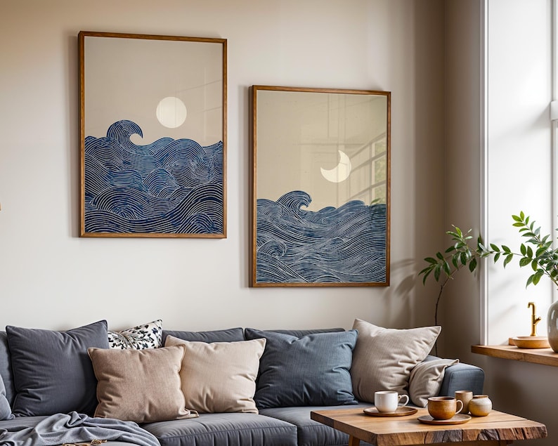 2pcs Japandi Minimalist Moon C - Home Decor Minimalist Style 评论和价格