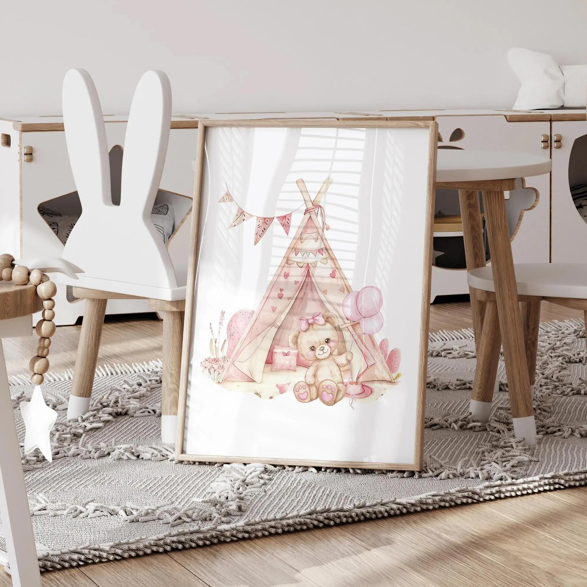 Pink Dream Bear Carousel Tent  - Home Decor On Wall 评论和价格