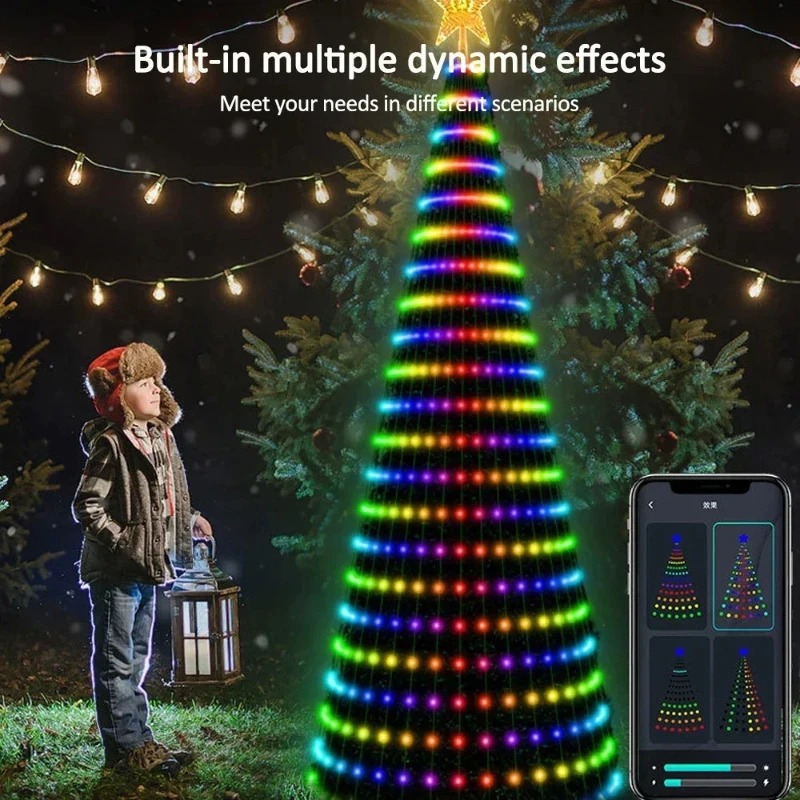 Christmas Star Tree Lights RGB - Home Decor Lighting 评论和价格