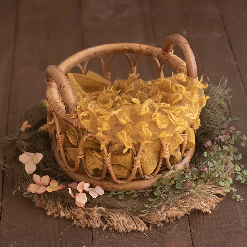Baby Rattan Basket Newborn Pho - Home Decor Rattan 评论和价格