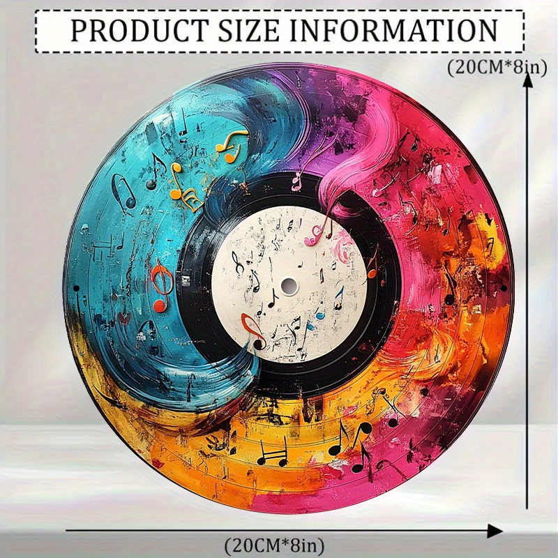 12-Inch Vibrant Vinyl Record A - Home Decor Theme 评论和价格