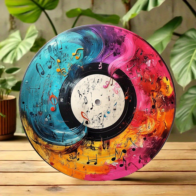 12-Inch Vibrant Vinyl Record A - Home Decor Theme 评论和价格