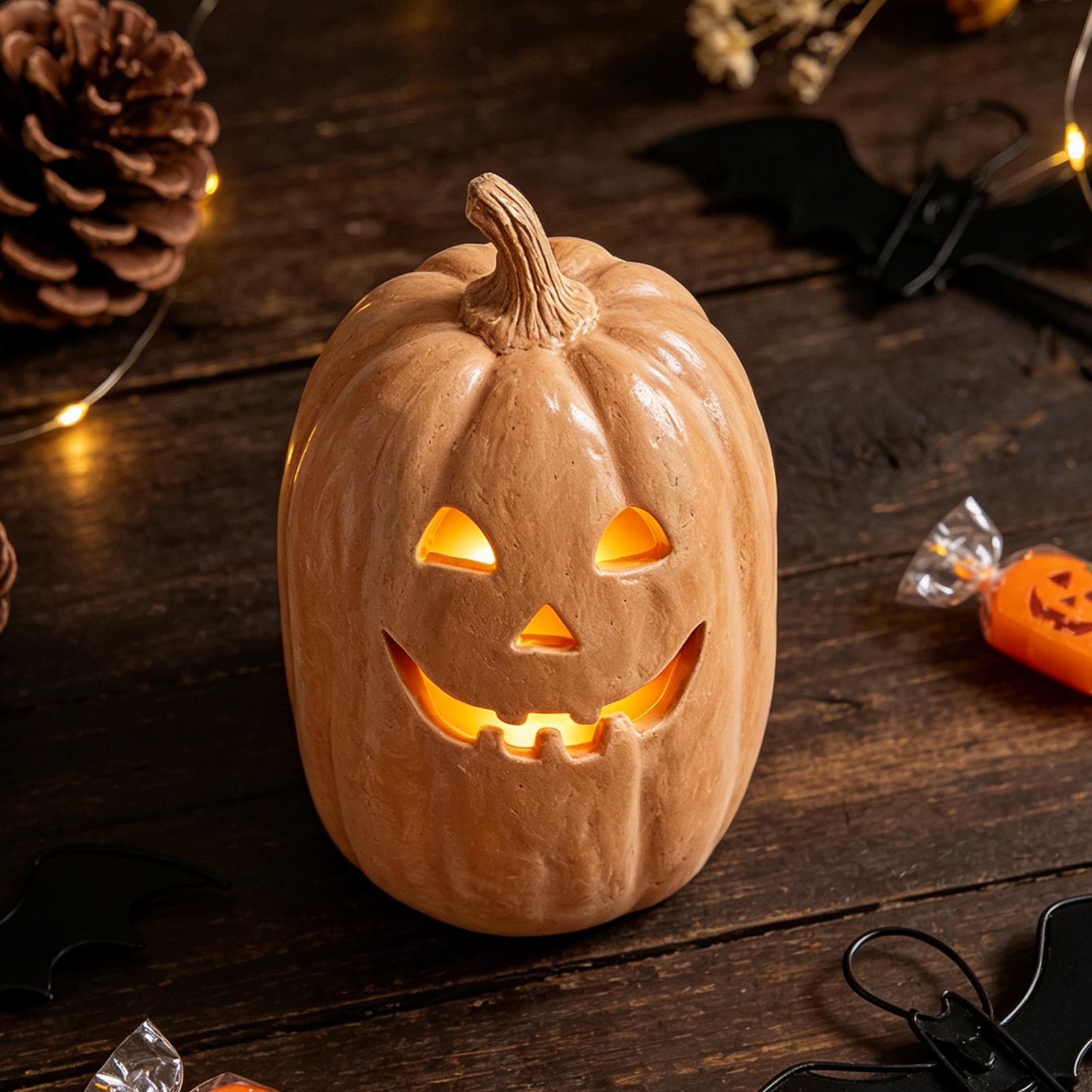 Halloween Pumpkins Crafts Resi - Home Decor Resin 评论和价格