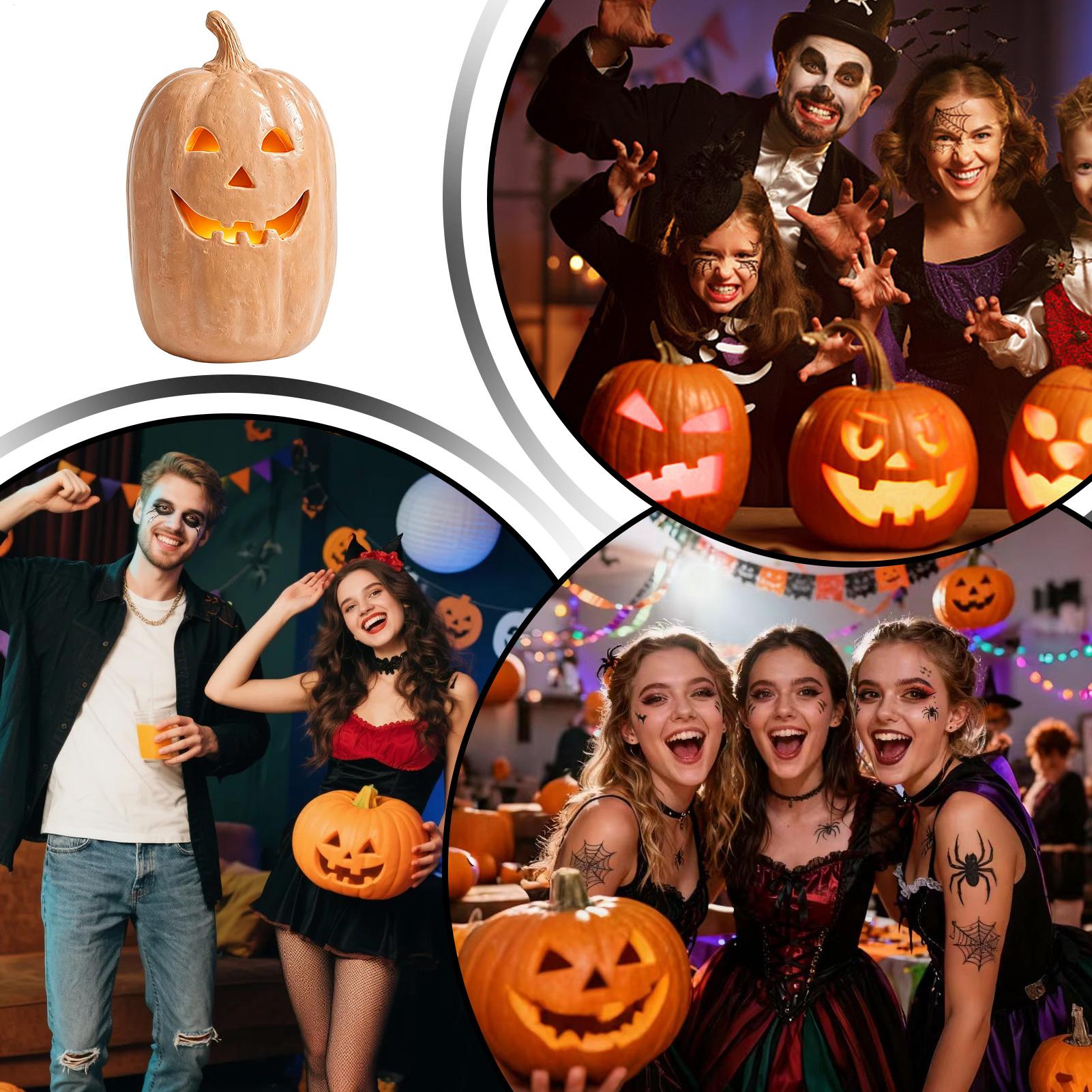 Halloween Pumpkins Crafts Resi - Home Decor Resin 评论和价格