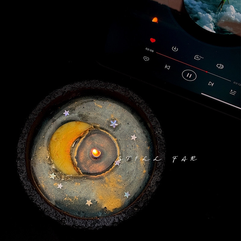 Melting Moon Scented Candle Ha - Home Decor Aesthetic 评论和价格