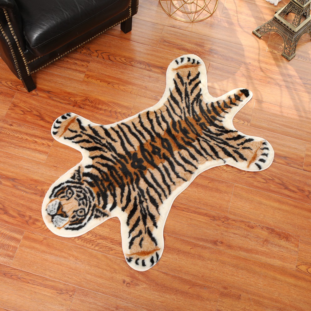 Tiger Printed Rug Cow Leopard  - Cowhide Rug Faux 评论和价格