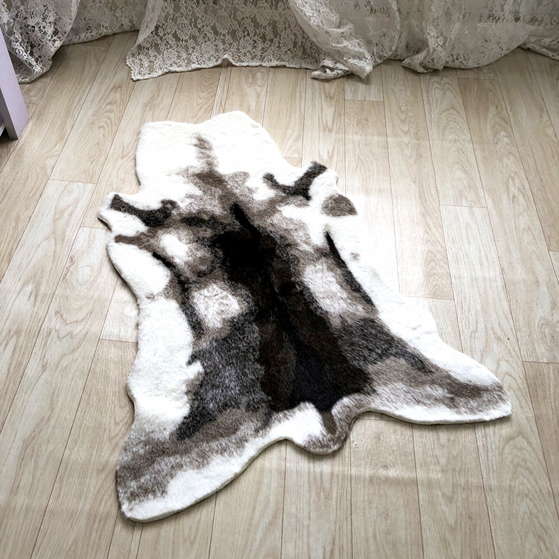 Tiger Printed Rug Cow Leopard  - Cowhide Rug Faux 评论和价格