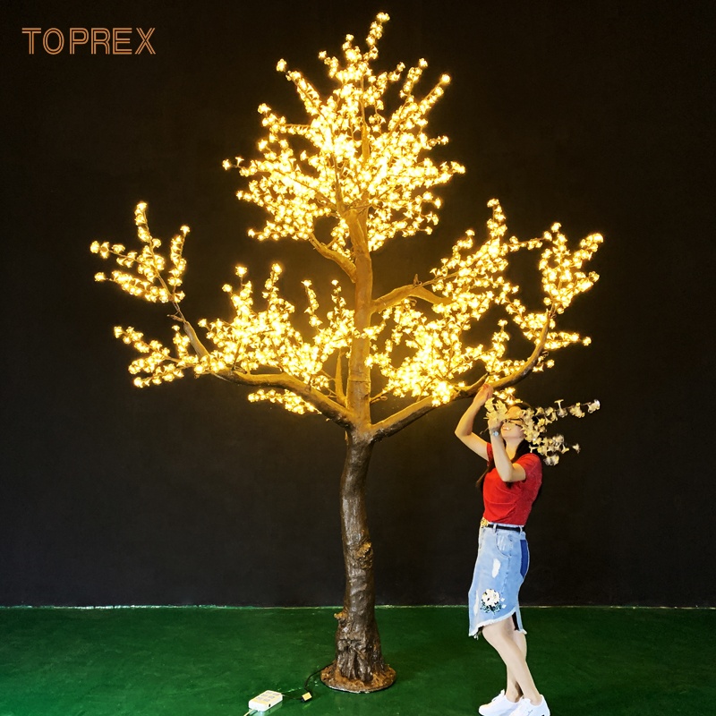 Waterproof RGB Artificial Tree - Home Decor Event 评论和价格